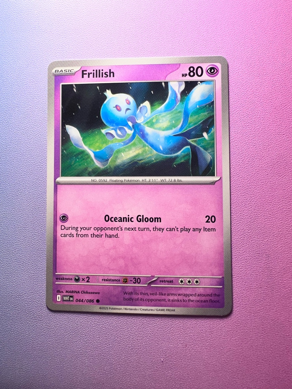 frillish - 044/086 (common) — pokemon: white flare